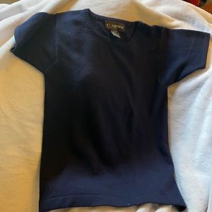 Short sleeve wool shirt